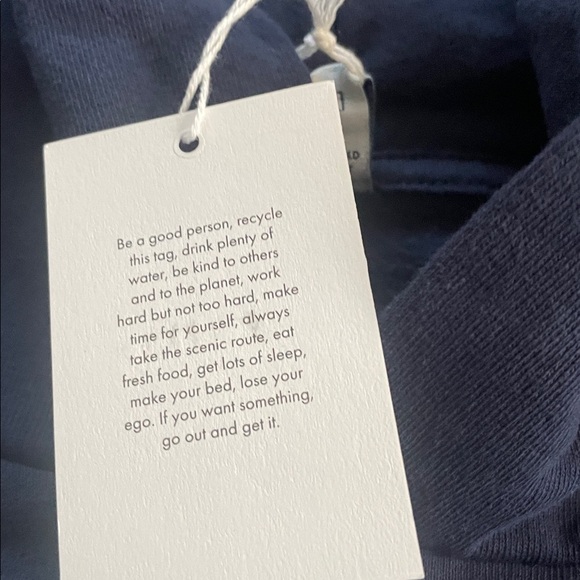 Sporty & Rich Dark Blue Hoodie XL NWT
All Cotton. - Picture 5 of 7